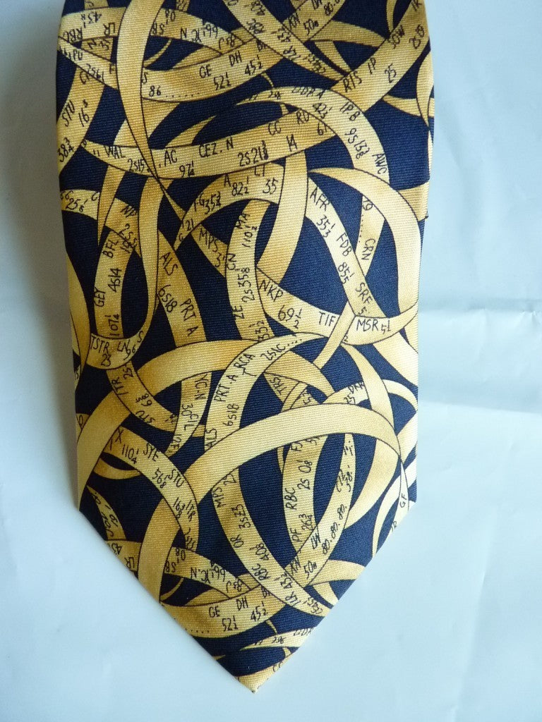 Tie - Stock market ticker tape