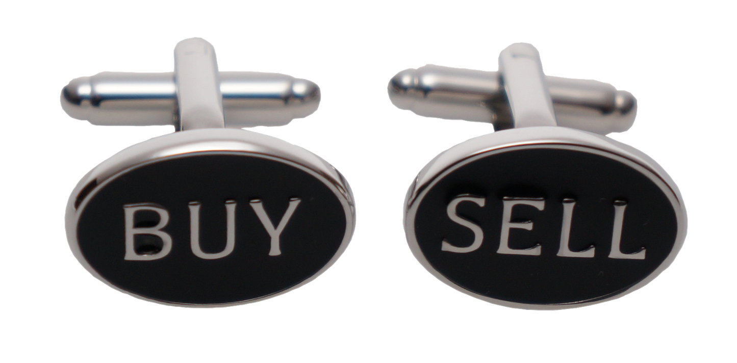 Cufflinks - Buy Sell - Silver