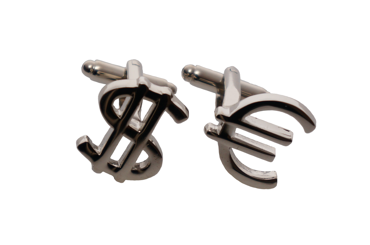 Cufflinks - EUR USD - Silver