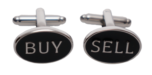 Cufflinks - Buy Sell - Silver