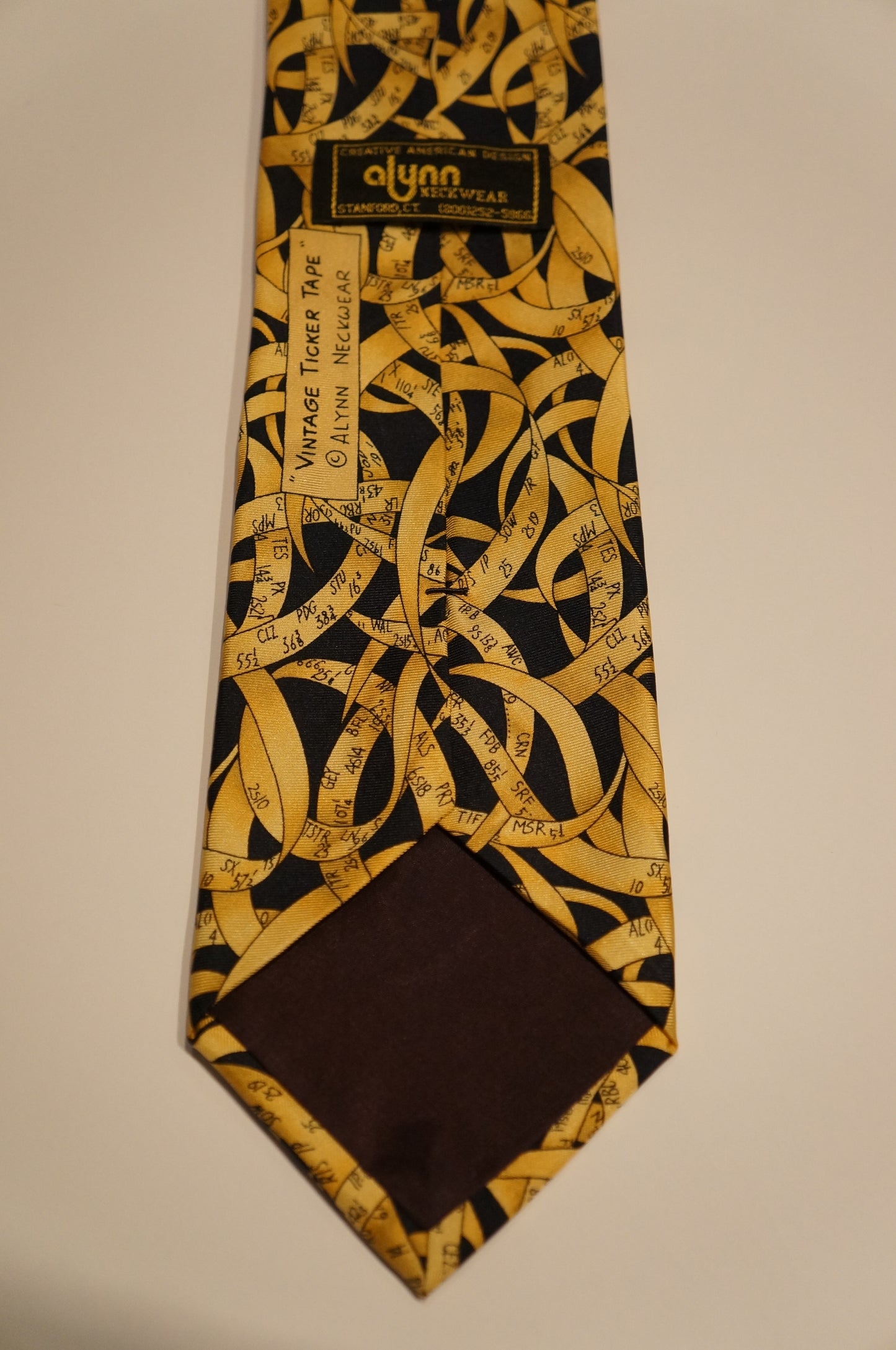 Tie - Stock market ticker tape