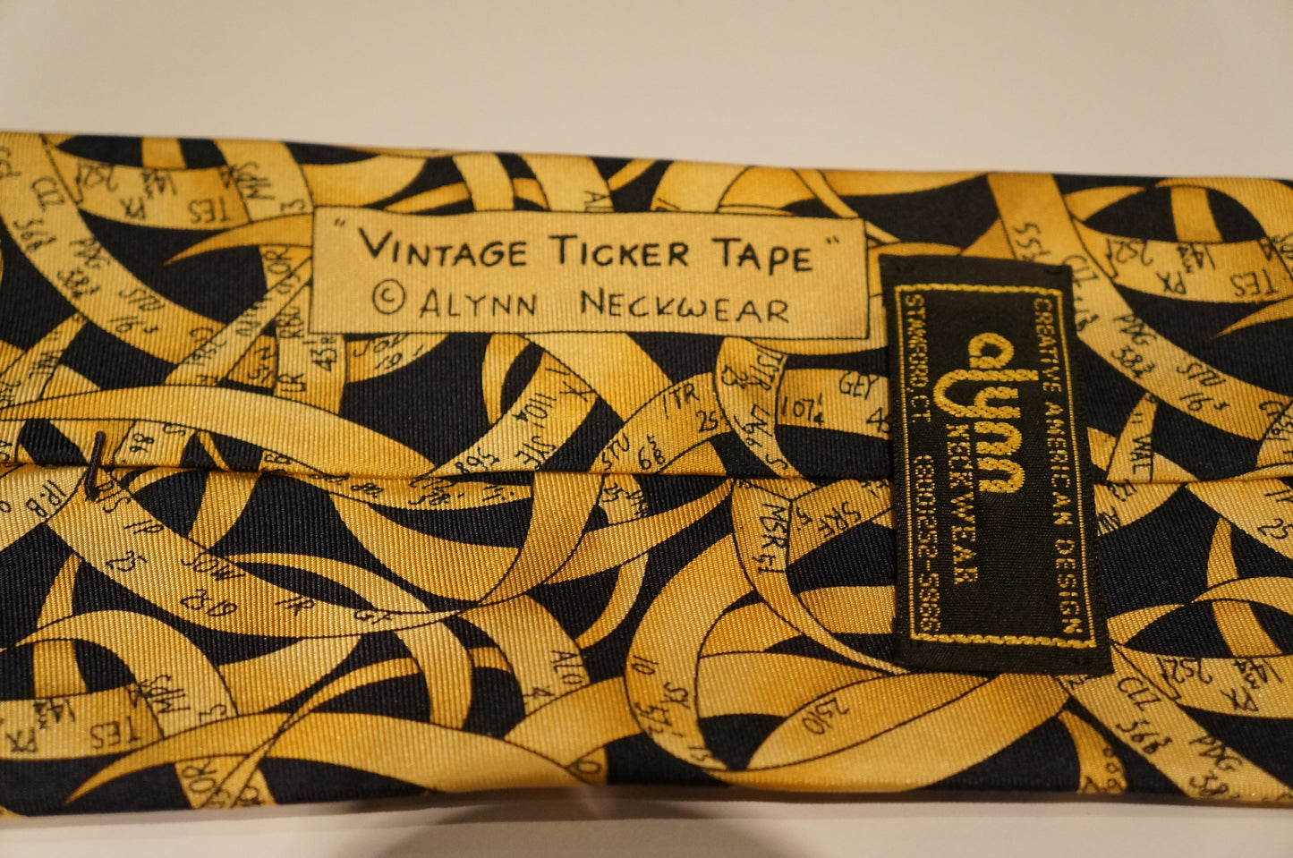 Tie - Stock market ticker tape