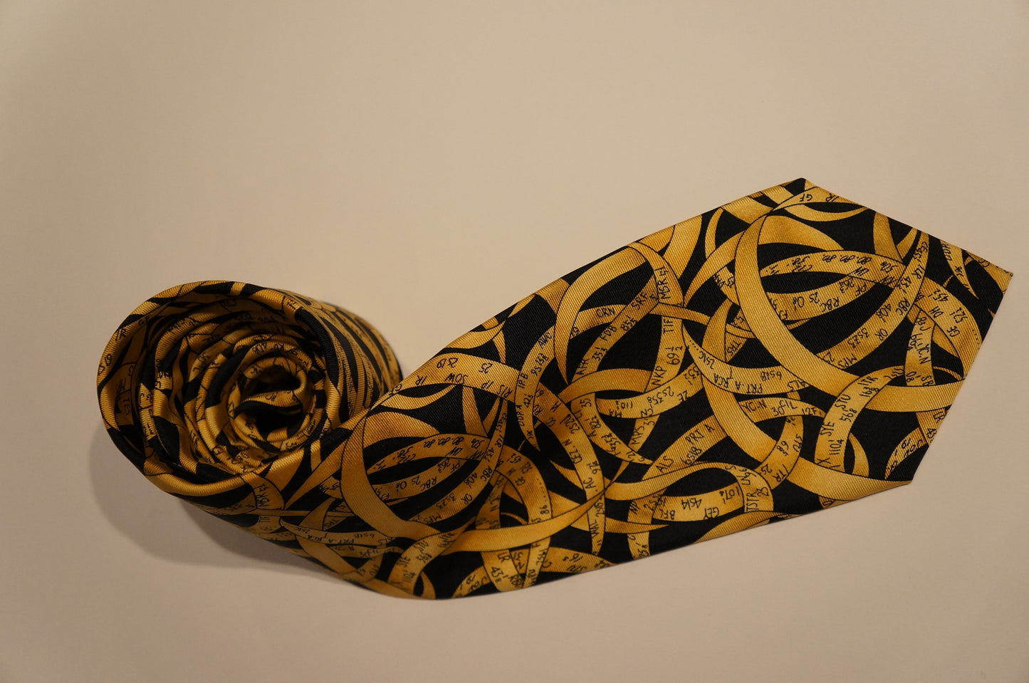 Tie - Stock market ticker tape